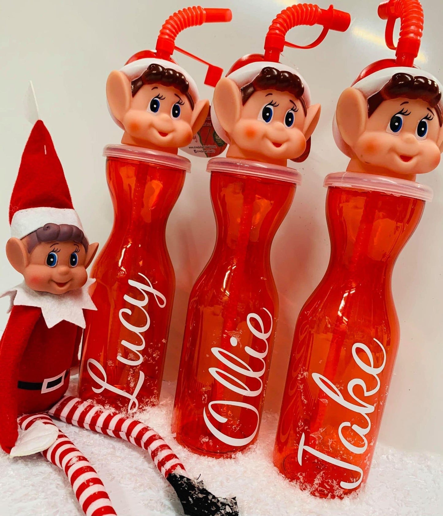 Personalised elf bottles