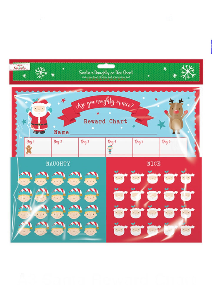 A3 SANTA REWARD CHART