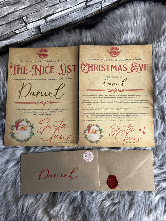 TRADITIONAL CHRISTMAS EVE LETTERS