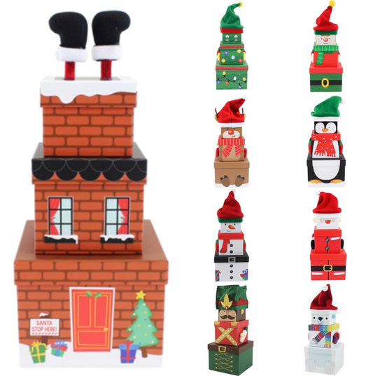 CHRISTMAS STACKING BOXES