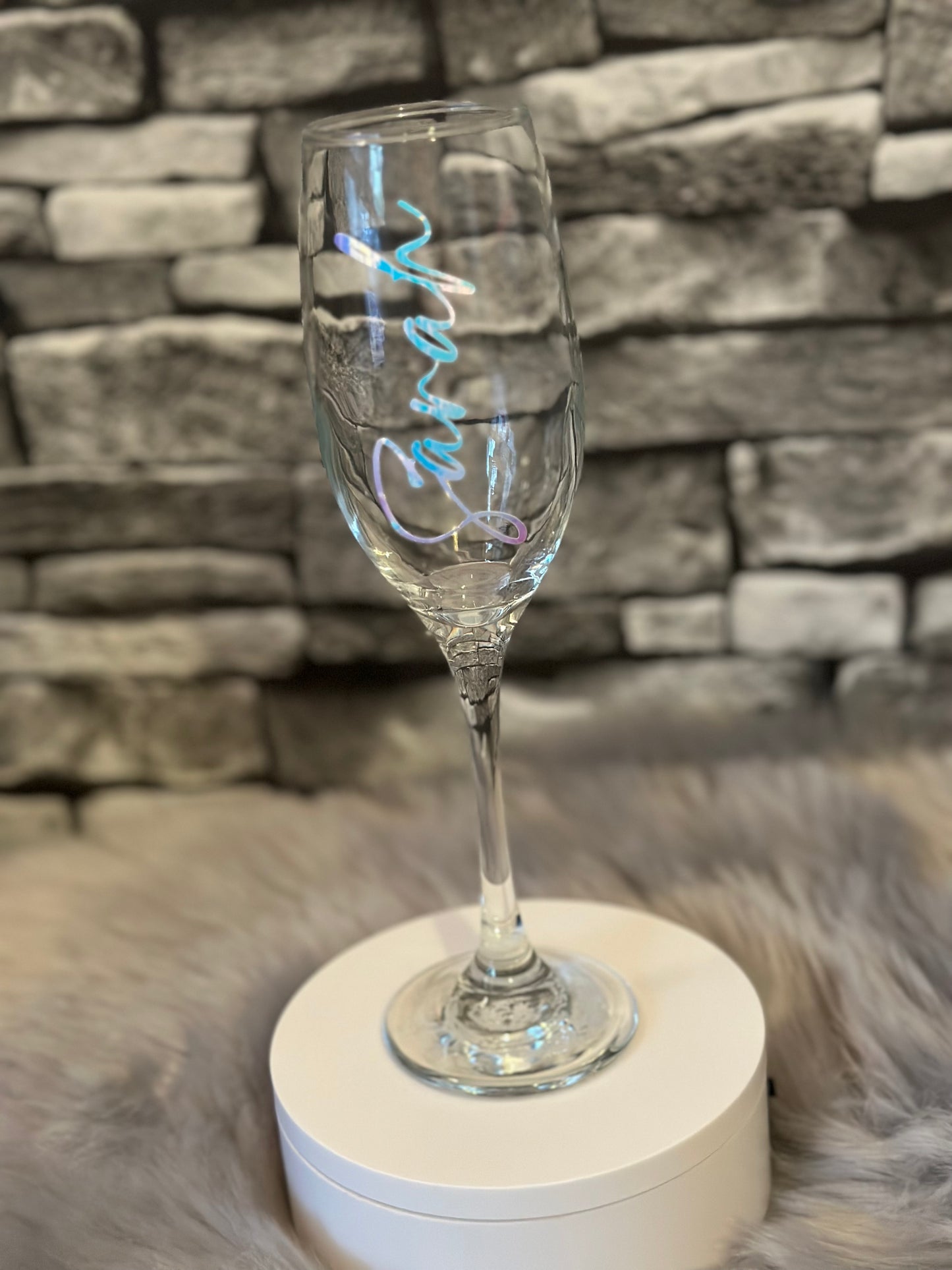PERSONALISED CHAMPAGNE GLASS