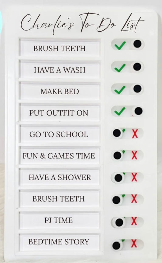 CHILDRENS CHECKLIST