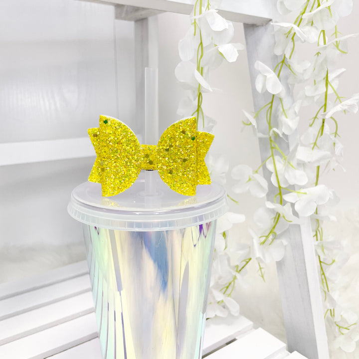 SINGLE BOW STRAW TOPPERS