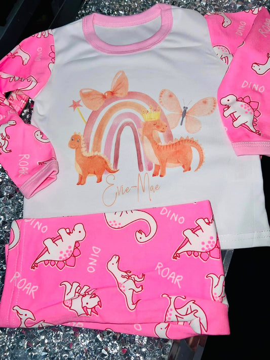 PERSONLISED DINO PYJAMAS