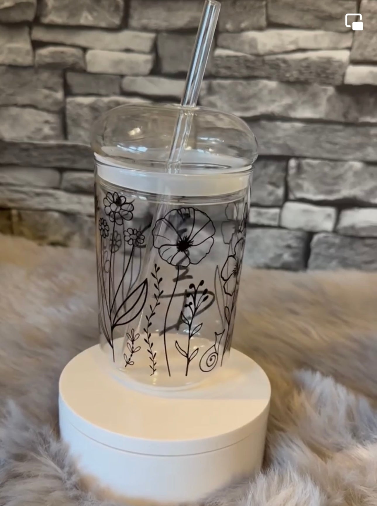 GLASS DOME LID GLASSES