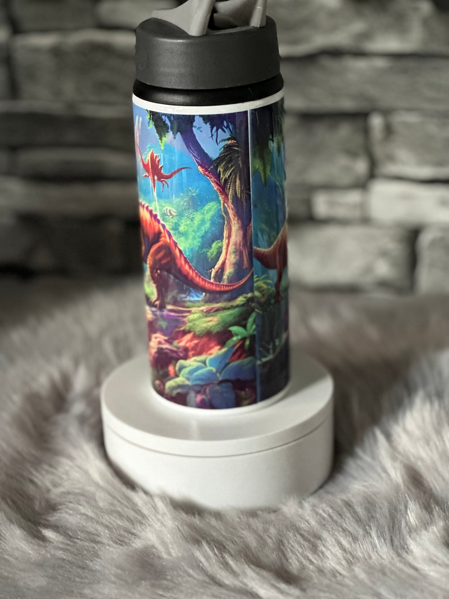 DINO 20OZ WATER BOTTLE