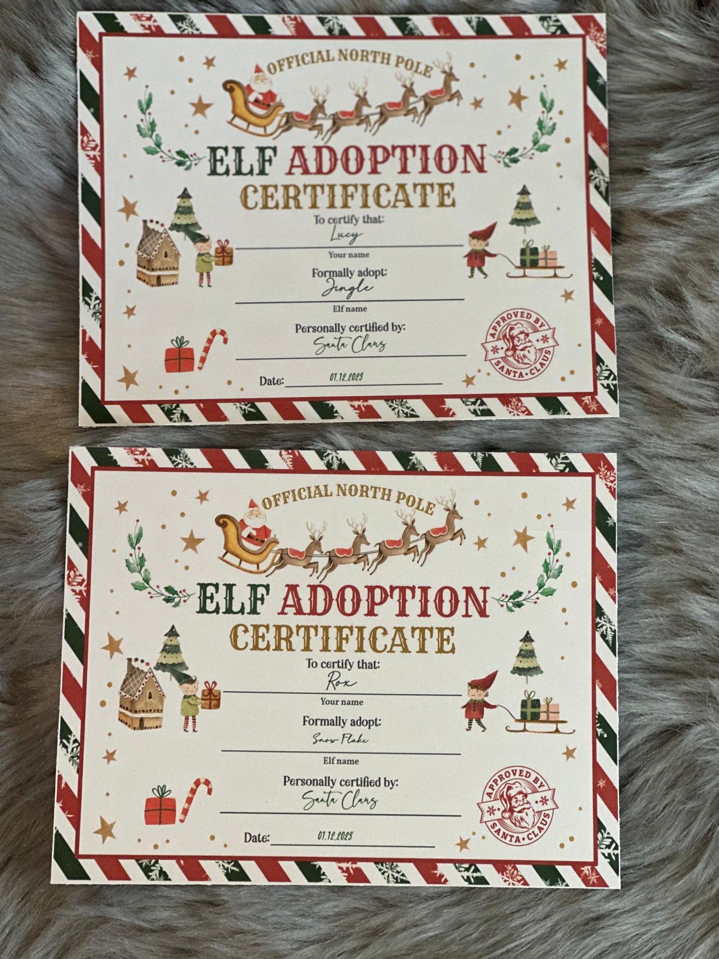 ELF ADOPTION CERTIFICATES