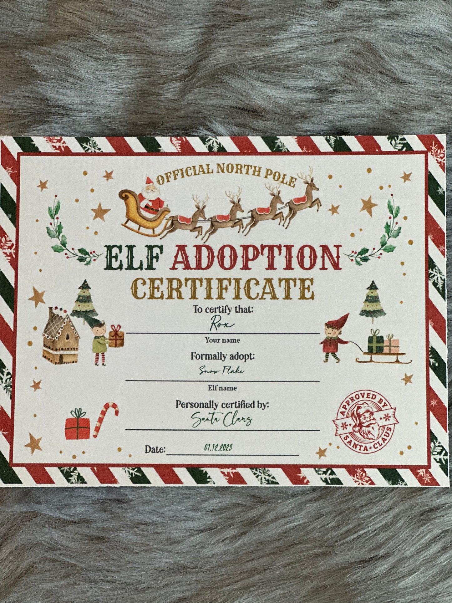 ELF ADOPTION CERTIFICATES