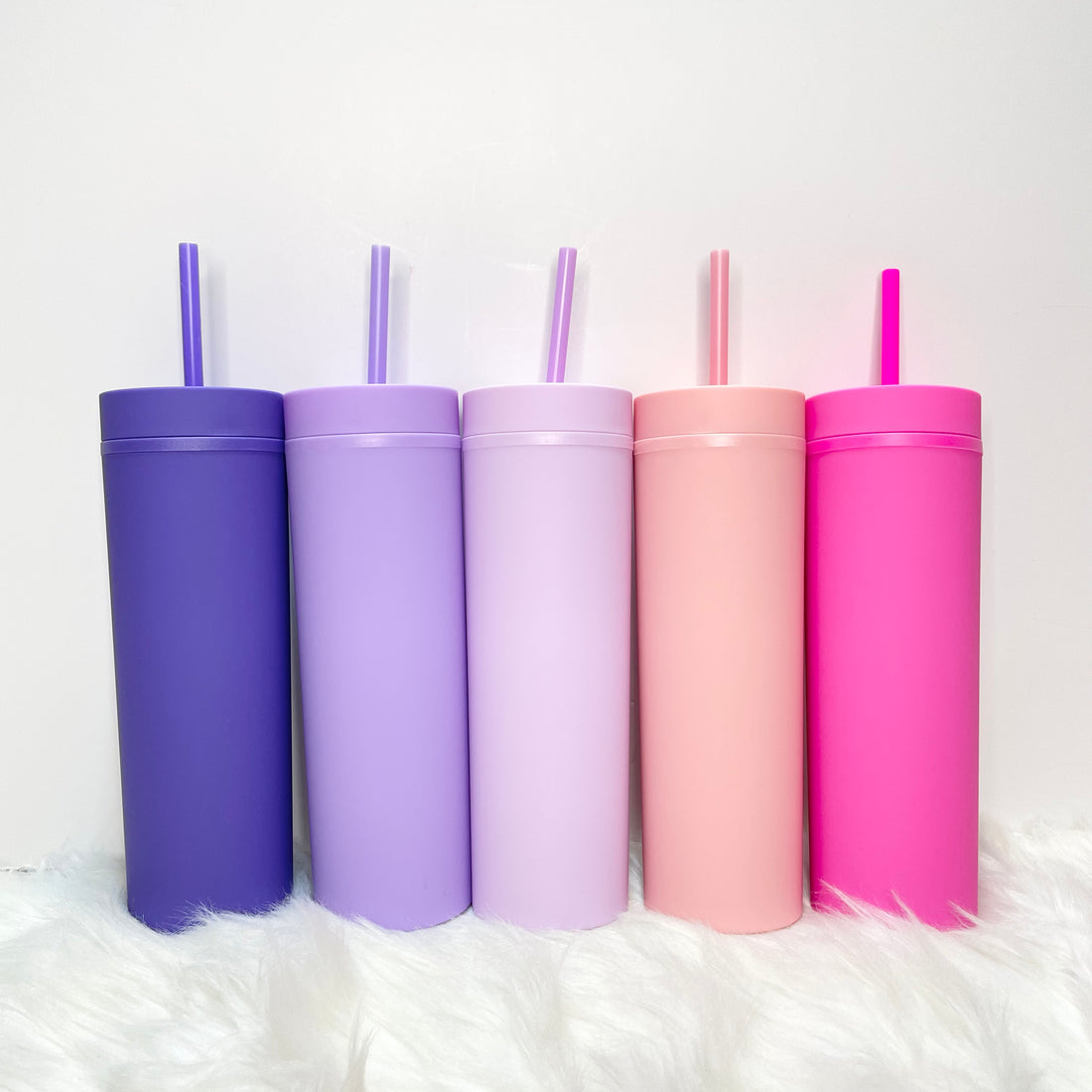 16OZ PINKS SKINNY TUMBLERS