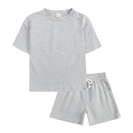 THE NEUTRAL COLLECTION SHORTS AND TEE SET