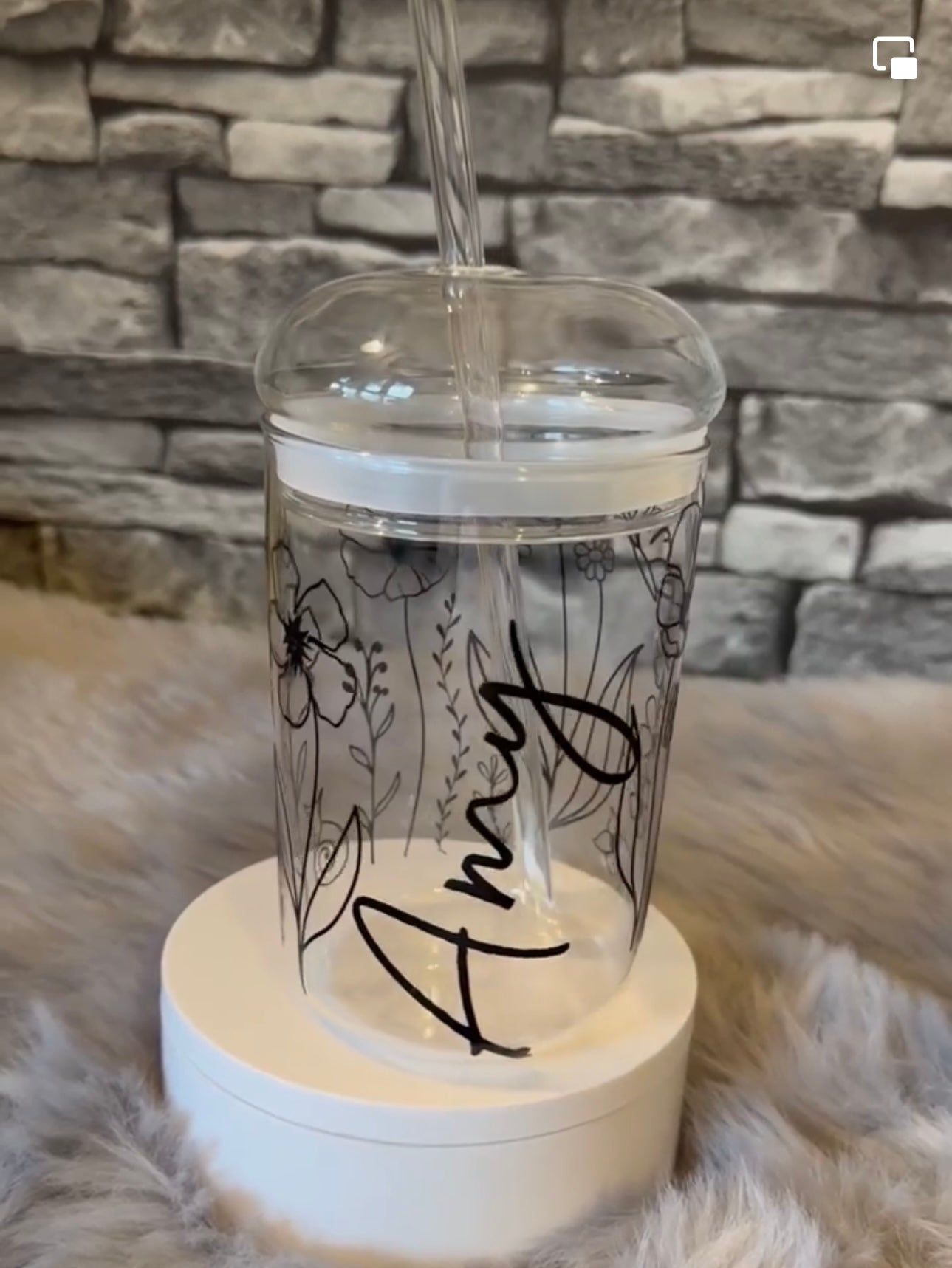 GLASS DOME LID GLASSES