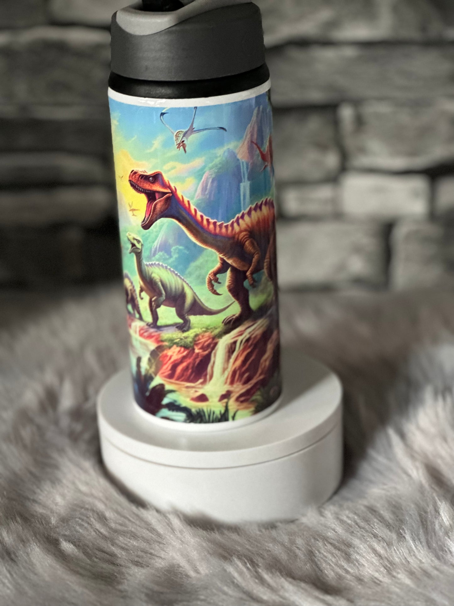 DINO 20OZ WATER BOTTLE