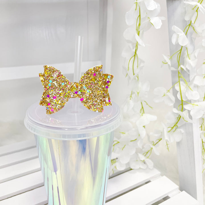 SINGLE BOW STRAW TOPPERS