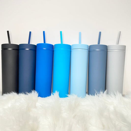 16OZ THE BLUES SKINNY TUMBLERS