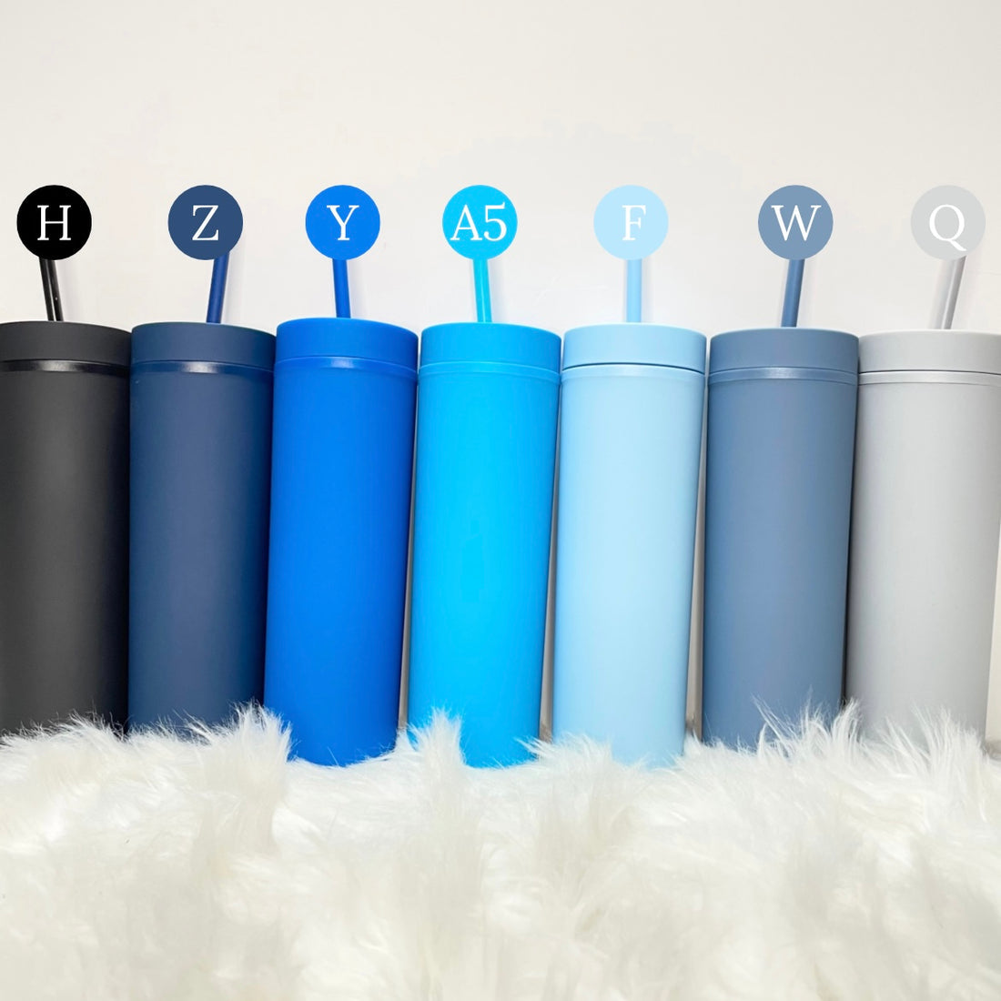 16OZ THE BLUES SKINNY TUMBLERS