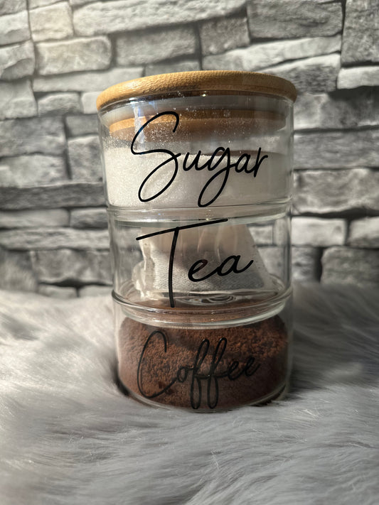 TEA, COFFEE & SUGAR JARS